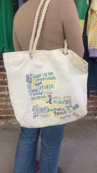 Mardi Gras Tote Bag - Louisiana