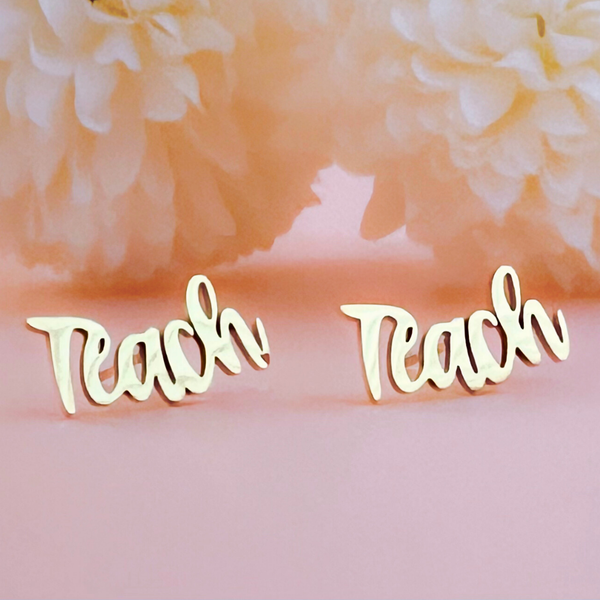 TEACH Earrings - Gold