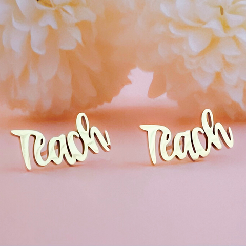 TEACH Earrings - Gold