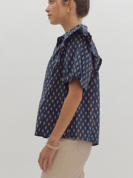 Canard Rd Top - Navy