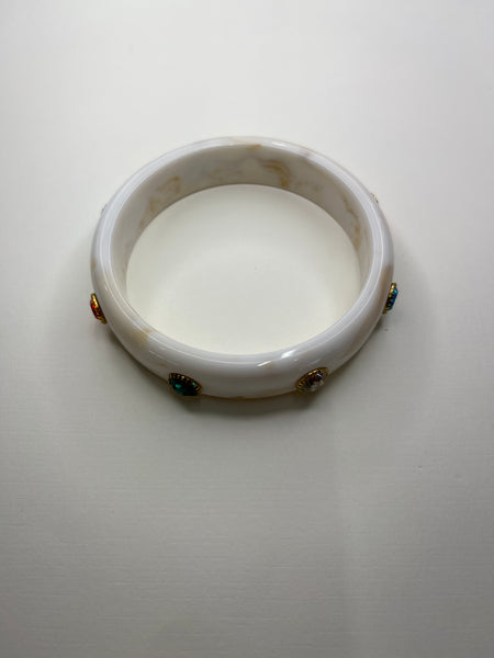 Clementine Gem Bangle Bracelets