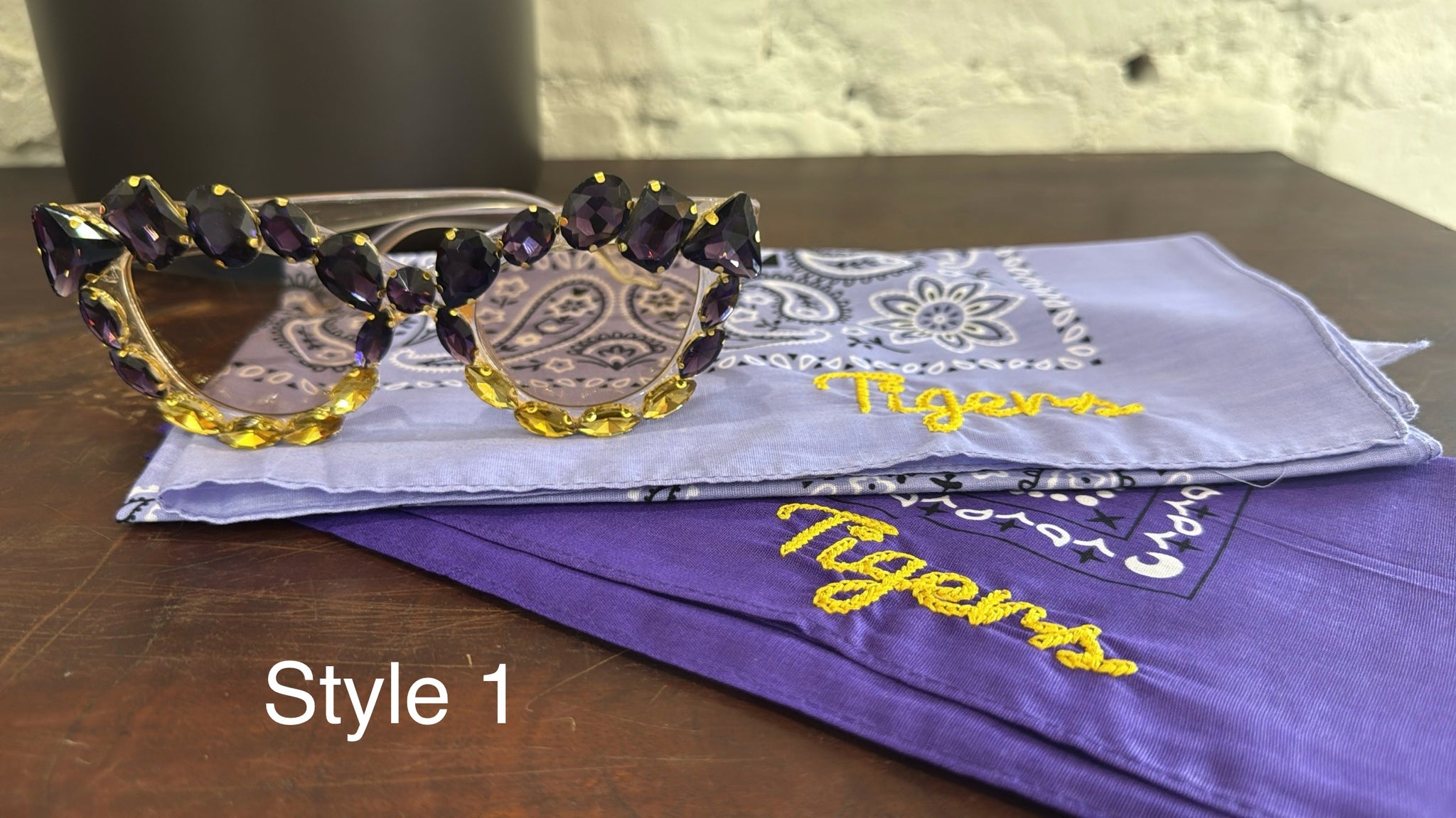 LSU Game Day Rhinestone Sunglasses