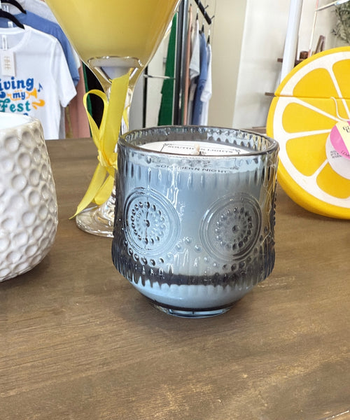 Southern Lights Candles - Blue Glass