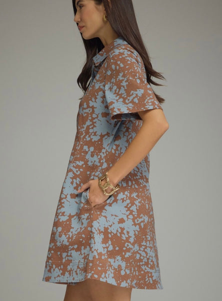 Ellis Mini Dress - Brown