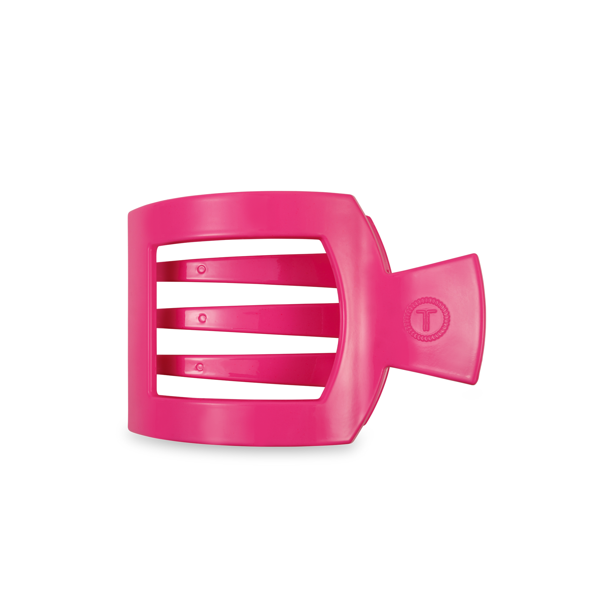 TELETIES - Flat Square Hair Clip - Tropical Punch - Medium