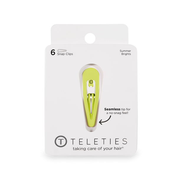TELETIES - Snap Clip - Summer Brights - 6 Count