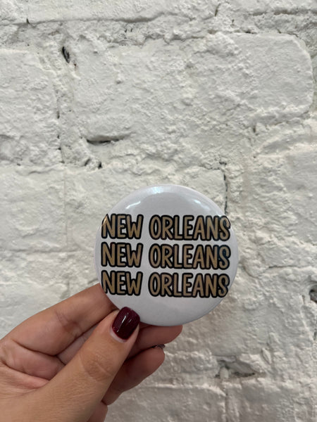Signed by Abby - Saints Game Day Buttons (Large)