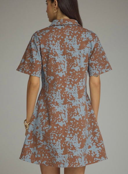 Ellis Mini Dress - Brown