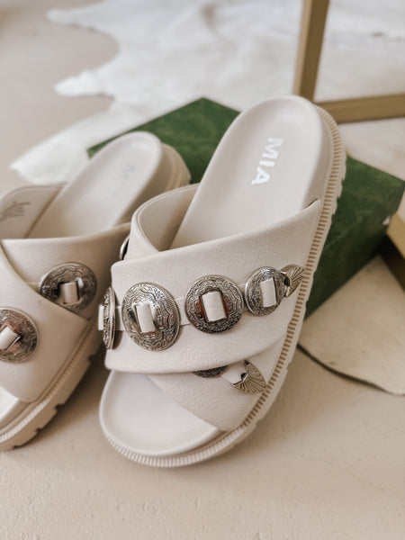 Mia - Gorgene Sandal - Seashell