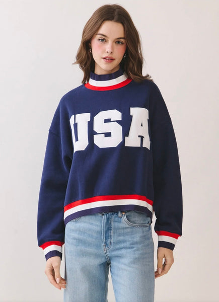 USA Sweatshirt - Navy
