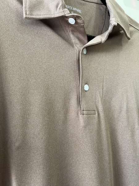 Meripex - Brown Heather Polo Top