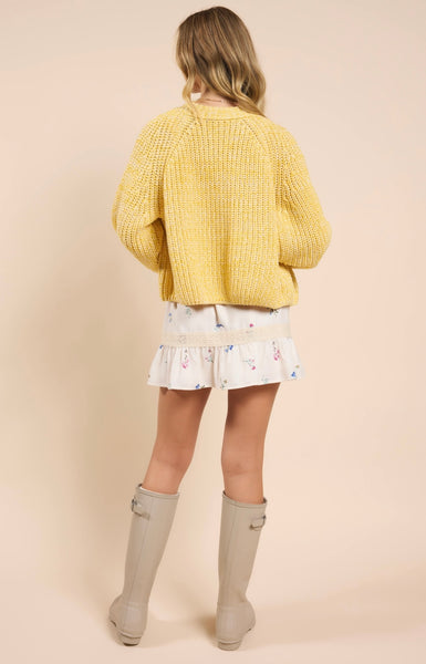 Sadie & Sage - Sunroof Cardigan - Lemon