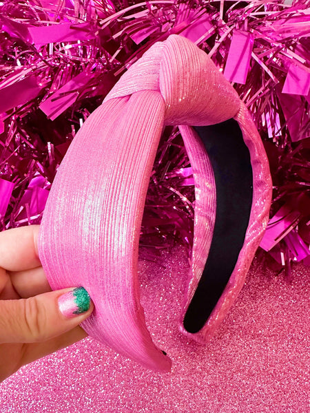 Sandy + Rizzo - Pink Shimmer Headband