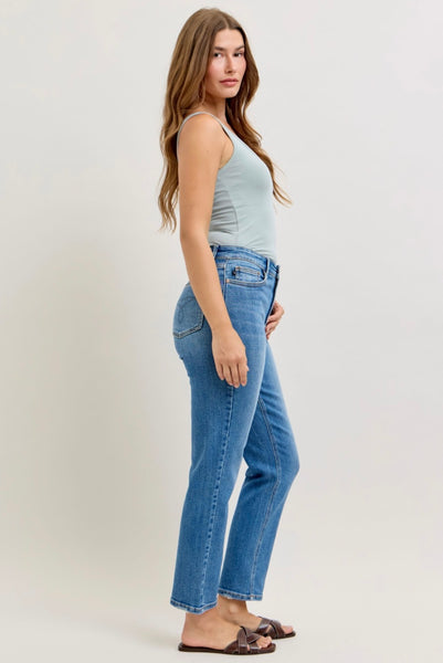 Judy Blue - Cora High Waisted Straight Denim Jeans