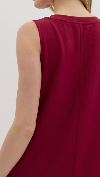 Delilah Midi Dress - Cherry