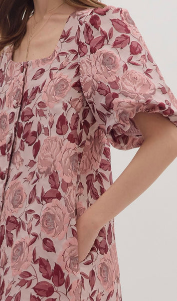 Sarah Floral Mini Dress