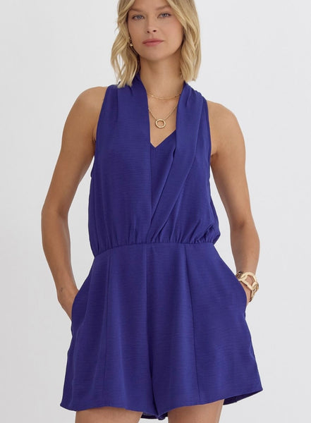Evelyn Romper - Blue