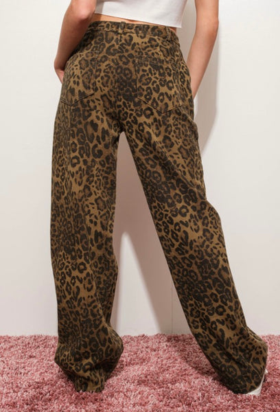 Access Road Leopard Print Pants