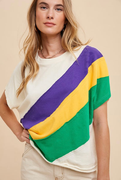 Bellina Dr Mardi Gras Top