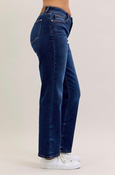 Judy Blue - Anna Mid Rise Straight Leg Denim