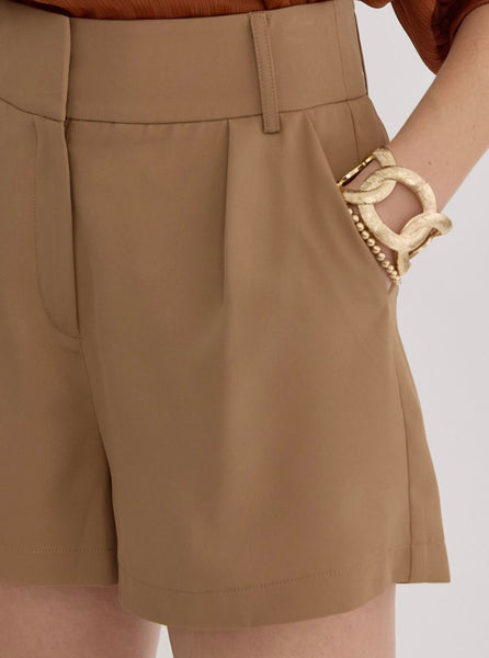 Ruby Trouser Shorts - Camel