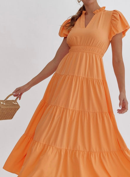 Texas Maxi Dress - Apricot