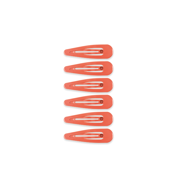 TELETIES - Snap Clip - Coral Craze - 6 Count