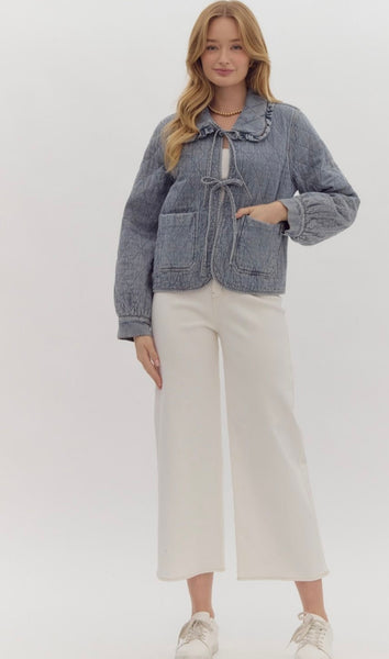 French Quarter Quilted Denim Jacket