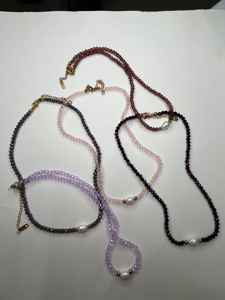 Astraea Beaded Pearl Dainty Necklace