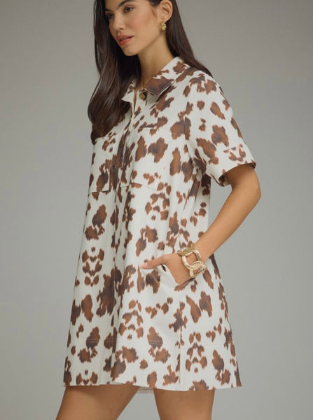 Blake Mini Dress - Animal
