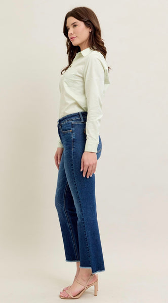 Judy Blue - High Waist Kick Flare Denim - Dark Wash