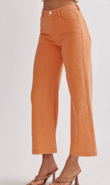 North Dakota Wide Leg Pant - Apricot
