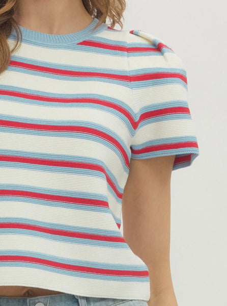 Vivienne Puff Sleeve Top - Cream