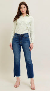 Judy Blue - High Waist Kick Flare Denim - Dark Wash