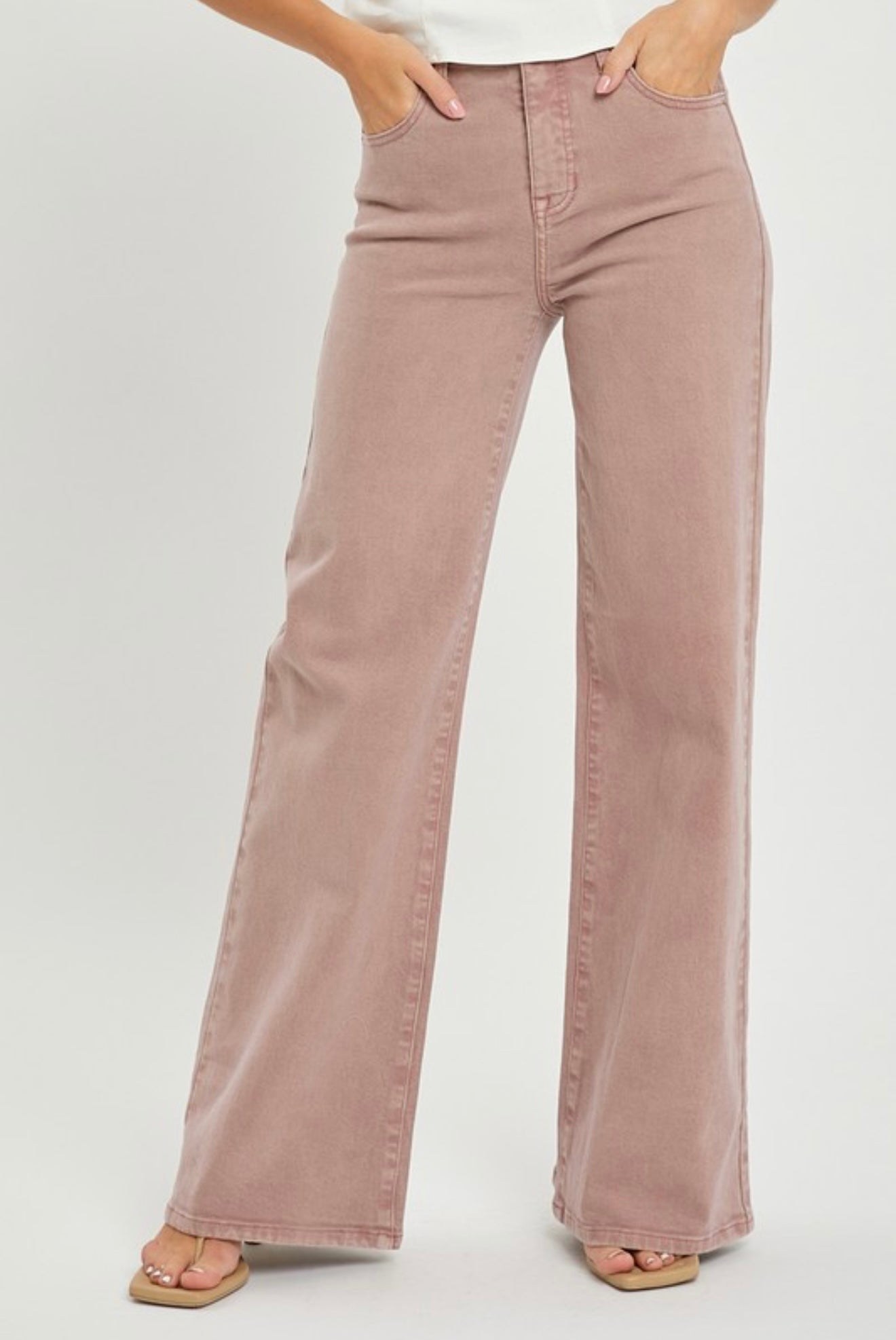 Risen - Maya Denim Jeans - Mauve