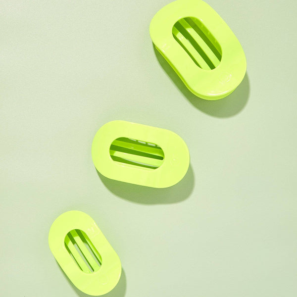 TELETIES - Flat Round Hair Clip - Summer Brights - Large