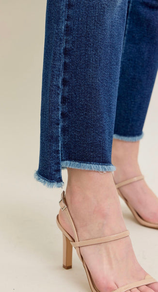 Judy Blue - High Waist Kick Flare Denim - Dark Wash