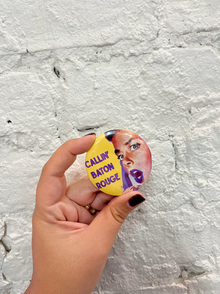 Signed by Abby - LSU Game Day Buttons (Small)