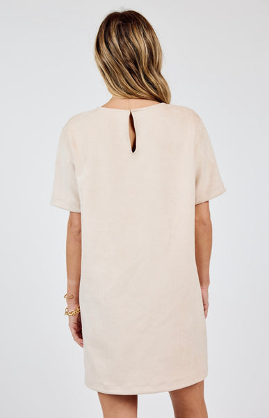 Sadie & Sage - Corwin St Faux Suede Dress - Cream