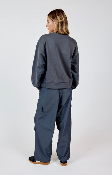 Sadie & Sage - Vita Crewneck Cargo Pant Set