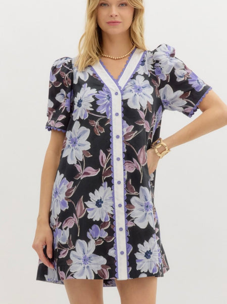 Victoria Mini Dress - Black