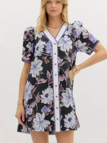 Victoria Mini Dress - Black