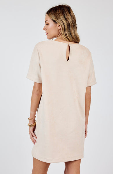 Sadie & Sage - Corwin St Faux Suede Dress - Cream