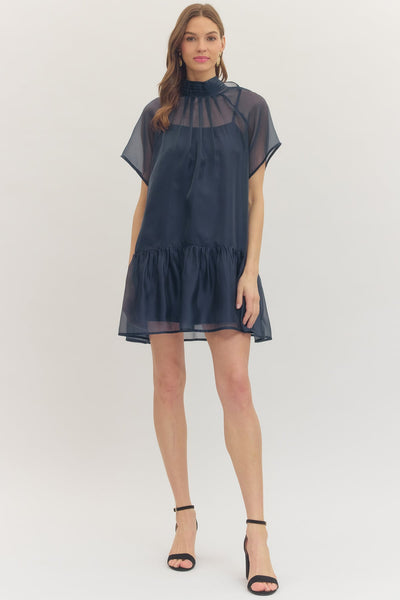 Summer Mini Dress - Navy