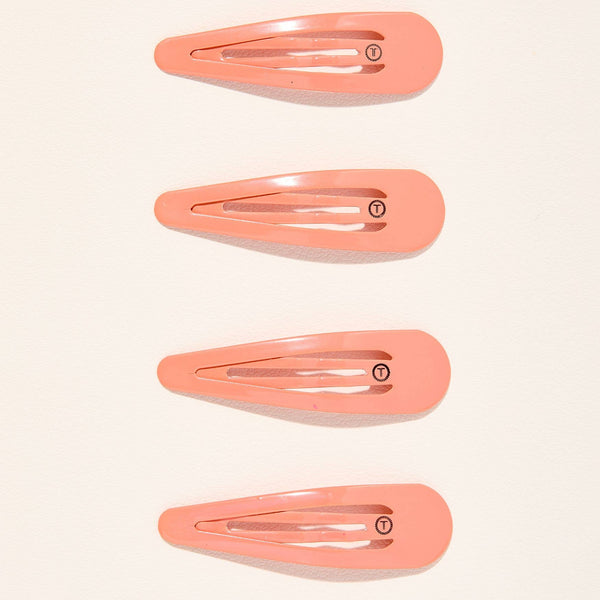 TELETIES - Snap Clip - Coral Craze - 6 Count