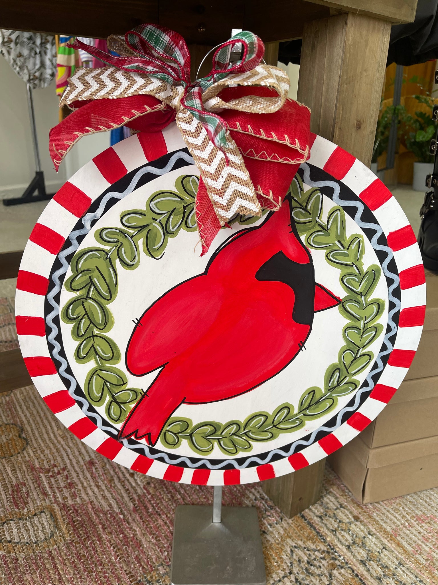 Red Cardinal Door Hanger