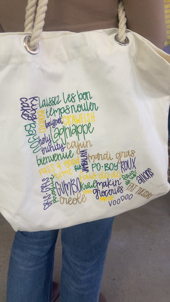 Mardi Gras Tote Bag - Louisiana