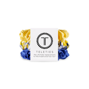 TELETIES - Silk Hair Scrunchie - Small - Limoncello
