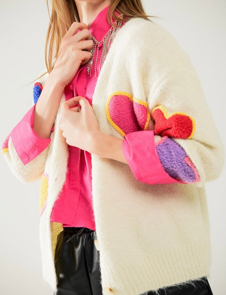 East Airline Hwy Heart Cardigan