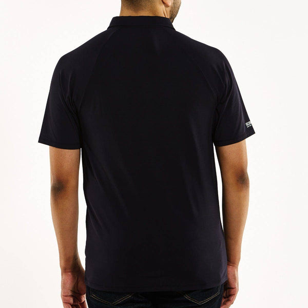 Men's Short Sleeve Polo - Jet Black